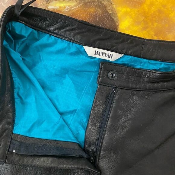 Hannah 100% leather bike shorts, size 6 - Picture 7 of 7